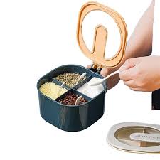 4 In 1 Partition Kitchen Seasoning Box Masala Box Set