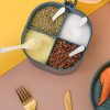 4 In 1 Partition Kitchen Seasoning Box Masala Box Set