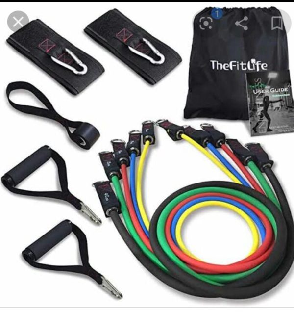5 In 1 Power Resistance Exercise Band Set - Image 2