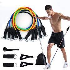 5 In 1 Power Resistance Exercise Band Set