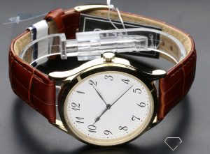 Brown leather Luxury Watch For Unisex