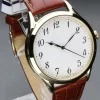 Brown leather Luxury Watch For Unisex