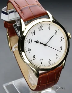 Brown leather Luxury Watch For Unisex