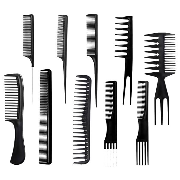 10 piece professional styling comb set