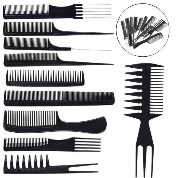 10 piece professional styling comb set