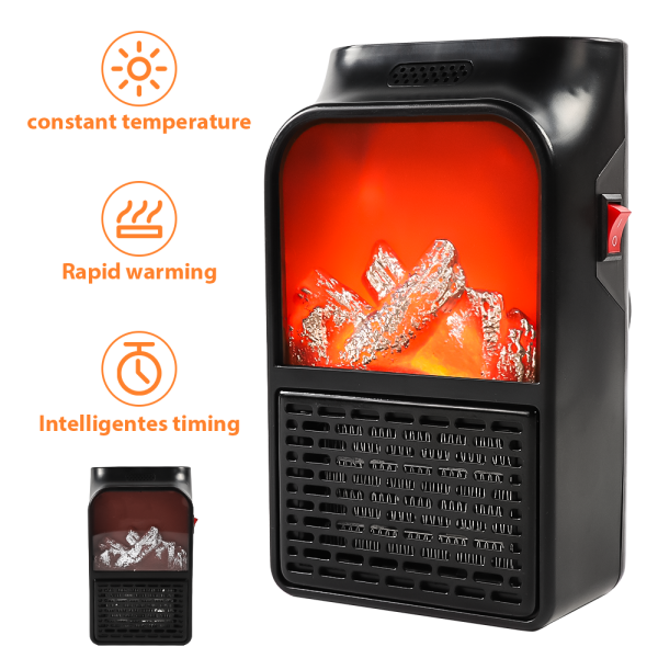 1000W LED Direct Power Flame Room Heater