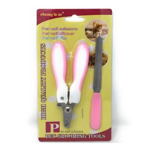 2 Pcs Pet Nail Clipper & Nail File Set