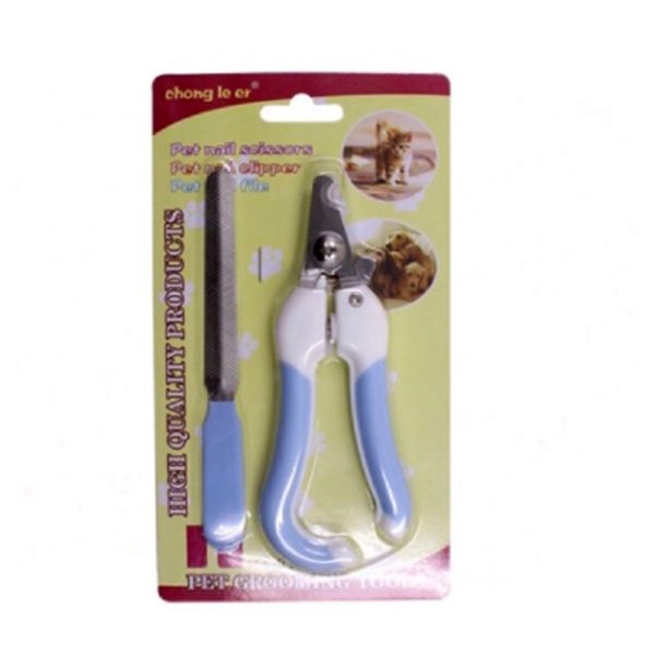 2 Pcs Pet Nail Clipper & Nail File Set