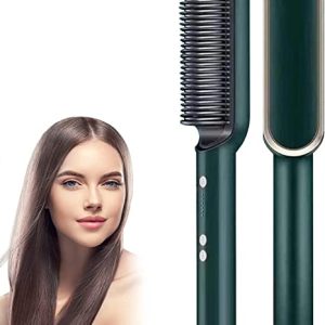 2-in-1 Hair Straightening Brush for Women