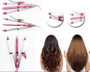 3 in 1 Hair Straightener Crimper and Curler