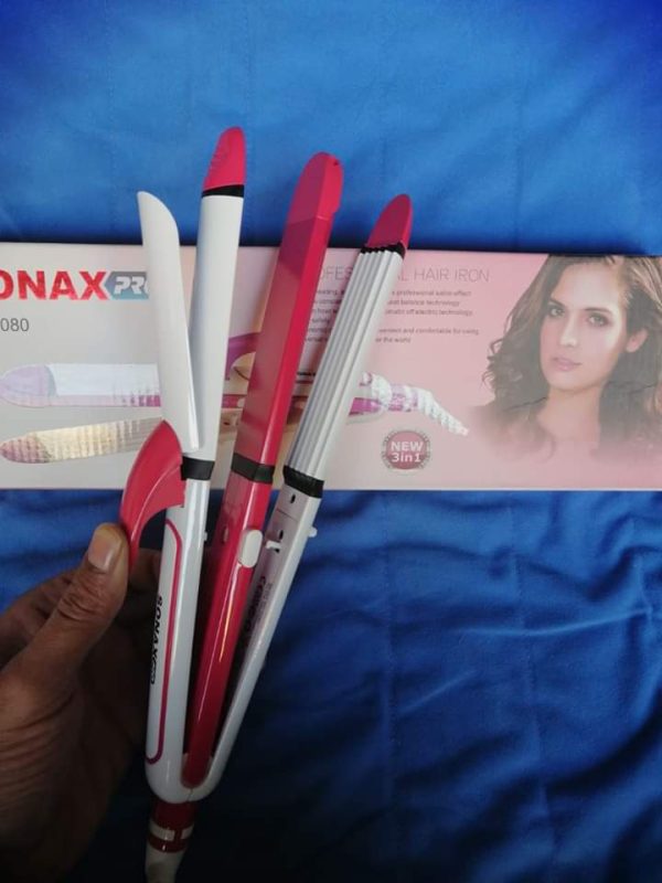 3 in 1 Hair Straightener Crimper and Curler