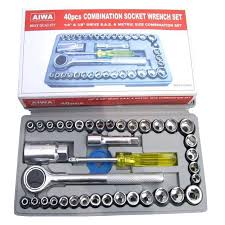 40 Piece Socket Wrench Tool Kit