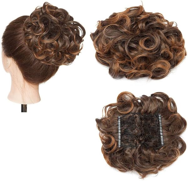 Hair Bun Extensions Curly