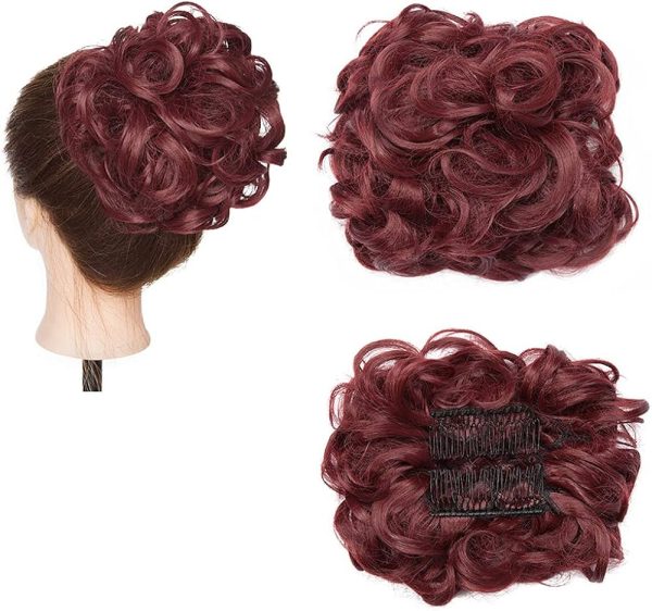 Hair Bun Extensions Curly
