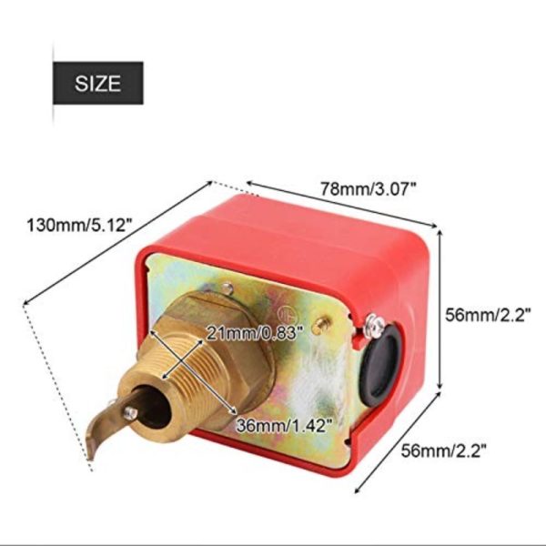 Water Flow Control Valve Float Valve Flow Switch Size: 1″