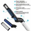 Multifunctional Hair Comb Brush Beard Straightener Styling Men Beard Comb