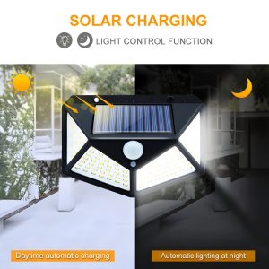 100 LED Solar Wall Lamp