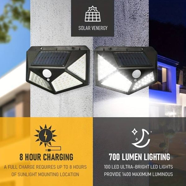 100 LED Solar Wall Lamp