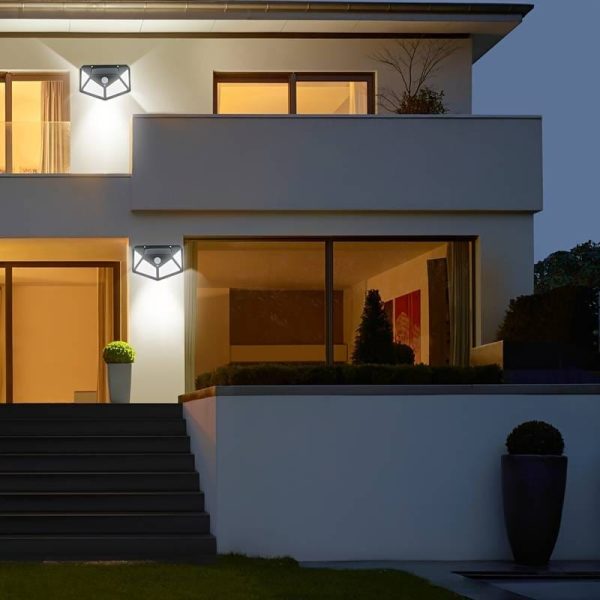 100 LED Solar Wall Lamp
