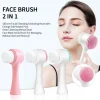 2 in 1 Silicone Facial Cleansing Brush