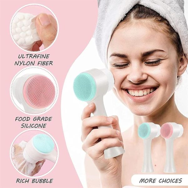 2 in 1 Silicone Facial Cleansing Brush