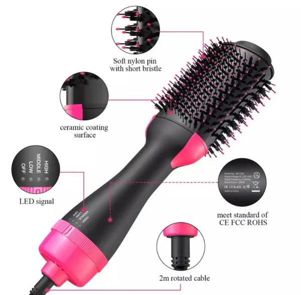3in1 One Step Hair Dryer Curler with box 