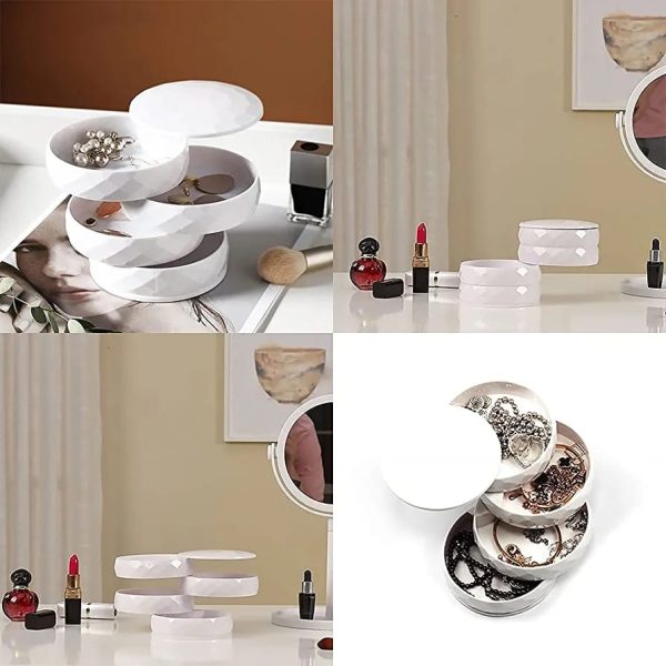 4-Tier Round Jewelry Storage Boxes
