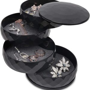 4-Tier Round Jewelry Storage Boxes