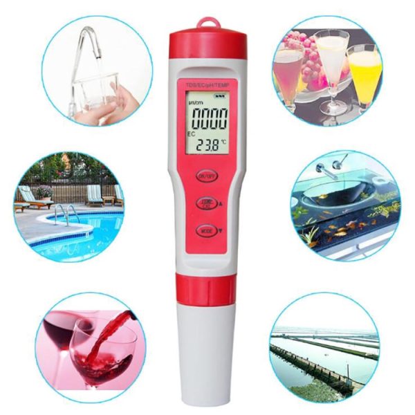 4 in 1 Water Quality Tester Multifunctional Pen