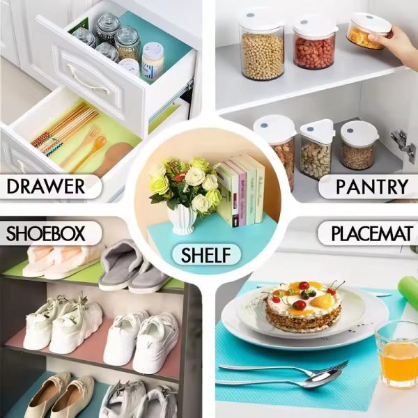 4PCS EVA Waterproof Refrigerator Liner Mat Washable