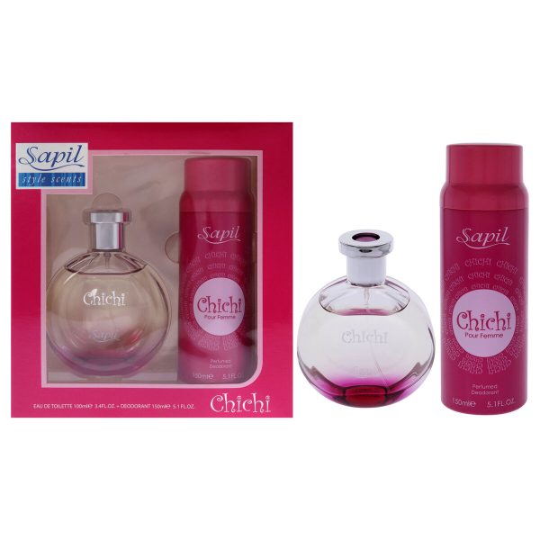 Chichi Pour Femme Gift Set- Perfume 100ml + Body Spray 200ml