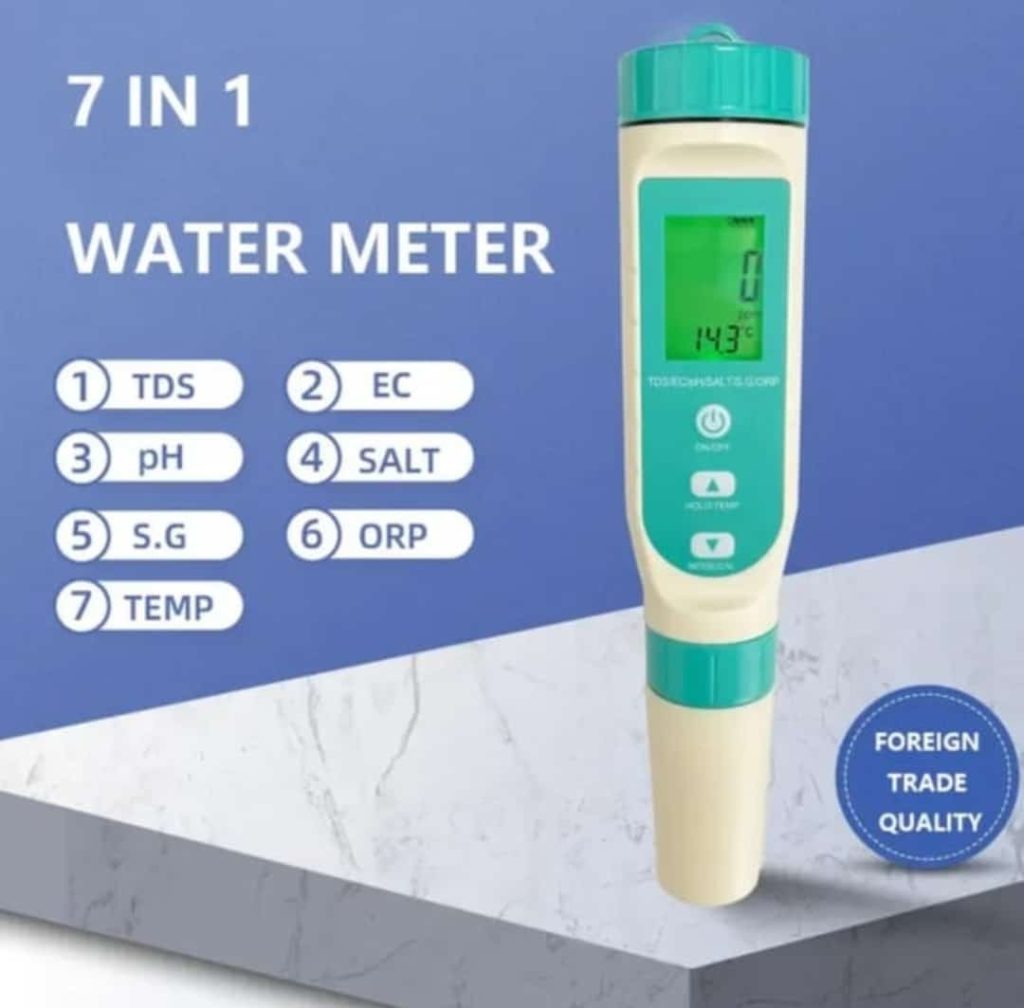 Digital 7 in 1 Water Quality Tester Meter