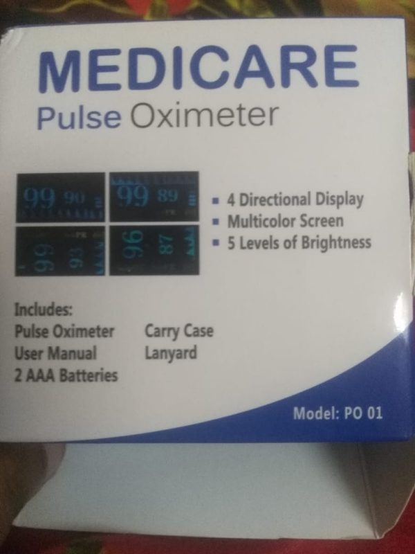 Fingertip Pulse Oximeter With LED Display