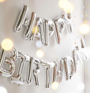 Happy Birthday Color Foil Balloons