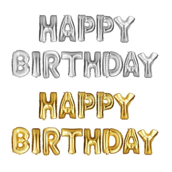 Happy Birthday Color Foil Balloons