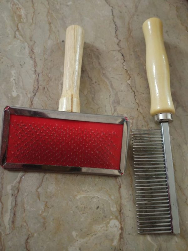 Pack Of 2 Pet Comb And Brush