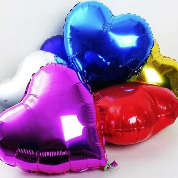 Pack of 5 18Inch Heart's Foil Balloons Party Decoration