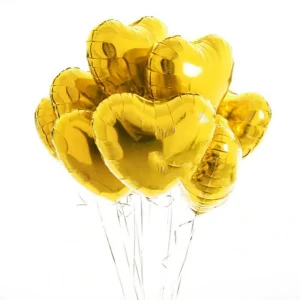 Pack of 5 18Inch Heart's Foil Balloons