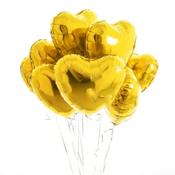 Pack of 5 18Inch Heart's Foil Balloons Party Decoration