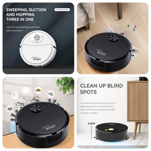 Robot Cleaner USB 3 in 1 Sweeping and Mopping