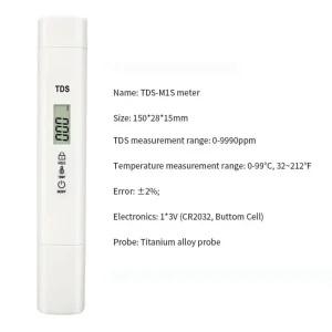 TDS-M1S Meter Handheld Water Quality Tester Pen