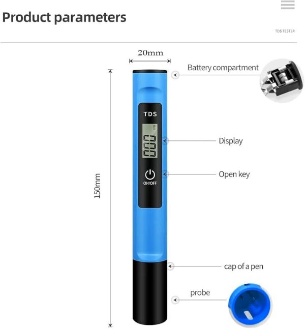 TDS-M3 Meter Handheld Water Quality Tester Pen