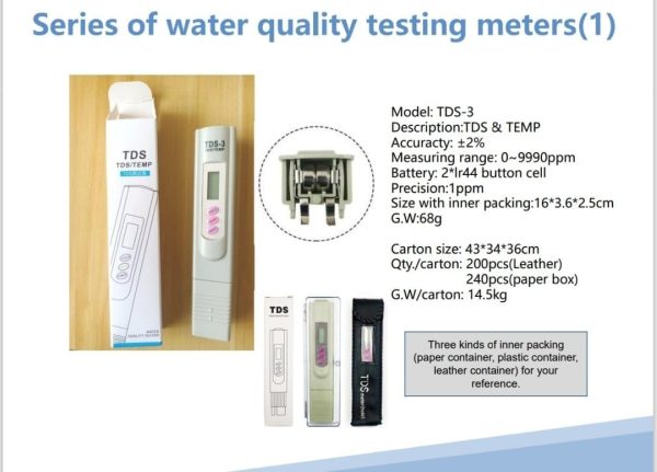TDS Meter Handheld Water Quality Tester Pen