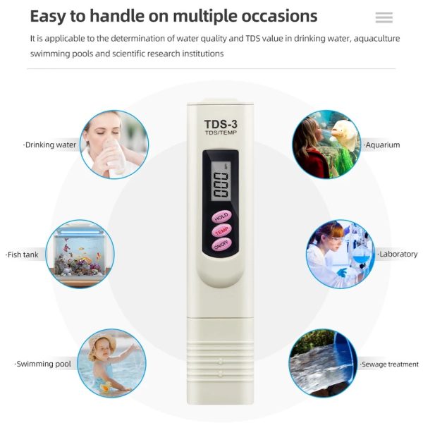 TDS Meter Handheld Water Quality Tester Pen