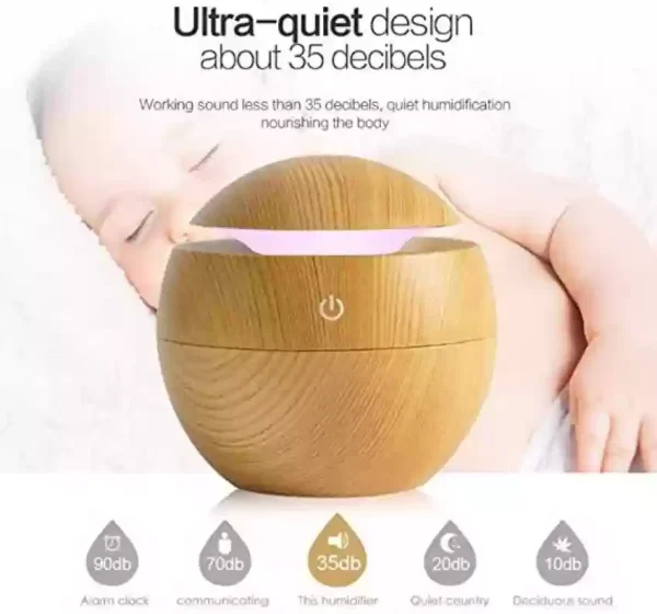 Ultrasonic Aroma Humidifier With Color Changing LED