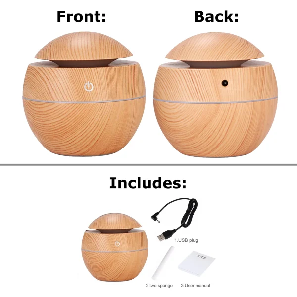 Ultrasonic Aroma Humidifier With Color Changing LED
