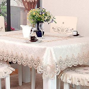 Vinyl Lace Tablecloth Protects Tablecover