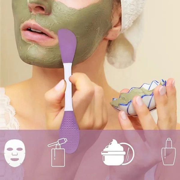 Double Head Silicon Facial Brush (2 Pcs)