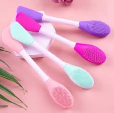 Double Head Silicon Facial Brush (2 Pcs)