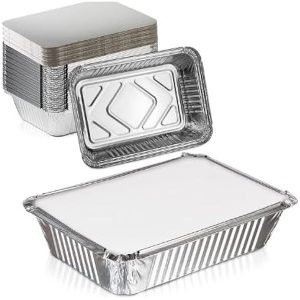 12 Pcs Aluminium Foil Box Food (4 X 6 inches)